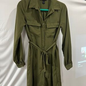 Olive Green Women's Dress